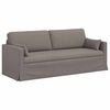 vidaXL Canap&eacute; 180cm 2 pcs Taupe M&eacute;tал