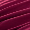 vidaXL Jeu de housse de couette Bordeaux 155x220/80x80 cm