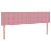 vidaXL Lit avec rangement et LED avec LED Rose 180 x 200 cm Velours