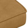 vidaXL Chaise de relaxation avec tabouret Marron Velours