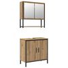vidaXL Ensemble de mobilier de salle de bain 2 pc Marron