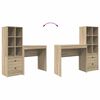 vidaXL Bureau avec tiroir 2 pcs Ch&ecirc;ne Sonoma