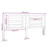 vidaXL T&ecirc;te de lit Gris 186x4x100 cm Bois de pin massif
