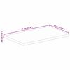 vidaXL Dessus de table 60x30x3,8 cm rectangulaire bois massif manguier