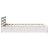 vidaXL Cadre de lit sans matelas blanc 120x190 cm bois de pin massif