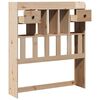 vidaXL T&ecirc;te de lit avec rangement 100 cm bois massif de pin