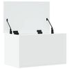 vidaXL Bo&icirc;te de rangement blanc 60x35x35 cm bois d'ing&eacute;nierie