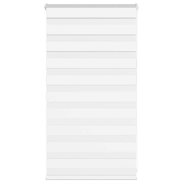 vidaXL Store z&egrave;bre blanc 85x100 cm largeur du tissu 80,9 cm polyester
