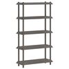 vidaXL Unit&eacute; de rangement 5 niveaux 100 x 40 x 177 cm PP Gris clair