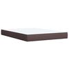 vidaXL Sommier &agrave; lattes de lit avec matelas Marron fonc&eacute; 140x200 cm