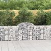 vidaXL Paniers &agrave; gabions arqu&eacute;s 40 pcs 200x30x80/100 cm Fer galvanis&eacute;