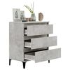 vidaXL Buffet Gris b&eacute;ton 60x35x70 cm Bois d'ing&eacute;nierie
