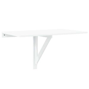 vidaXL Table murale pliable Blanc brillant 100x60x56cm Bois ing&eacute;nierie