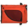 vidaXL Remorque de v&eacute;lo pour animaux de compagnie orange et noir