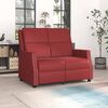 vidaXL Fauteuil inclinable &agrave; 2 places Rouge bordeaux Similicuir
