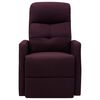 vidaXL Fauteuil de massage Violet Tissu