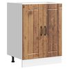 vidaXL Meuble de base de lavabo Lucca vieux bois bois d'ing&eacute;nierie
