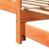 vidaXL Lit Pull-out de Jour Brun cire 193,5 x 184 x 66 cm Pin massif