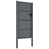 vidaXL Portail de jardin Anthracite 100x200 cm Acier