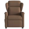vidaXL Fauteuil inclinable &eacute;lectrique Marron Tissu