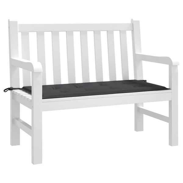 vidaXL Coussin de banc de jardin noir 100x50x4 cm tissu oxford