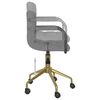 vidaXL Chaises pivotantes &agrave; manger lot de 6 gris clair velours