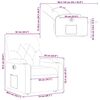 vidaXL Fauteuil inclinable &eacute;lectrique cr&egrave;me tissu