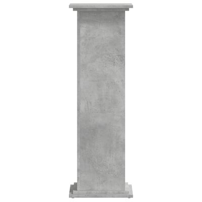 vidaXL Support pour plantes gris béton 33x33x100 cm bois d'ingénierie