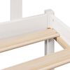 vidaXL Lit biblioth&egrave;que sans matelas blanc 200x200 cm bois pin massif