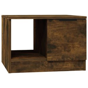 vidaXL Table basse Chêne fumé 50x50x36 cm Bois d'ingénierie