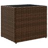 vidaXL Jardini&egrave;re marron 36x30x32 cm r&eacute;sine tress&eacute;e