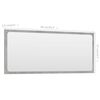 vidaXL Ensemble de meubles de salle de bain 2 pcs gris b&eacute;ton