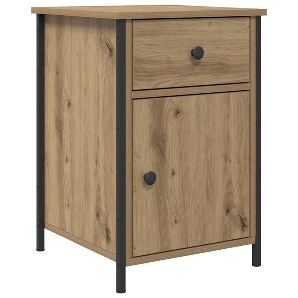 vidaXL Cabinet de chevet avec tiroir Ch&ecirc;ne artisanal 40 x 42 x 60 cm