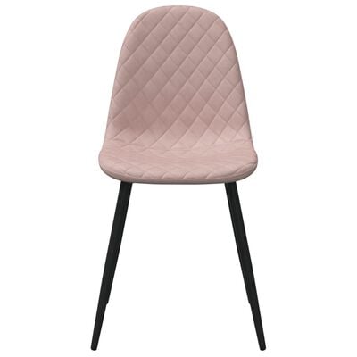 vidaXL Chaises à manger lot de 6 rose velours