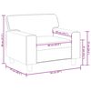 vidaXL Fauteuil Noir 60 cm Similicuir