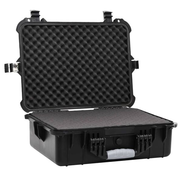 vidaXL Valise de vol portable Noir 52x40x19 cm PP
