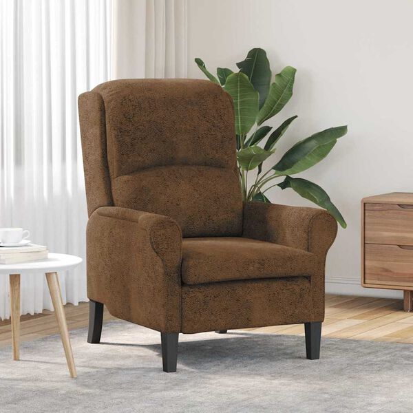 vidaXL fauteuil Marron 76 x 94 x 102 cm Simili cuir