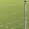 vidaXL Cl&ocirc;ture de prairie Argent&eacute; 25 x 1,2 m Acier galvanis&eacute;