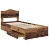 vidaXL Cadre de lit Bois ancien 90 x 190 cm Bois d'ing&eacute;nierie