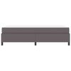 vidaXL Cadre de lit avec matelas Gris 80 x 200 cm tissu
