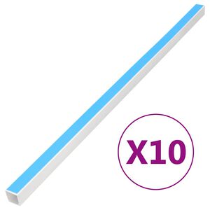 vidaXL Goulotte de c&acirc;ble auto-adh&eacute;sive 10x10 mm 10 m PVC