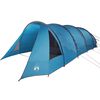 vidaXL Tente tunnel avec toit Bleu et gris 778 x 356 x 210 cm