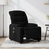 vidaXL Fauteuil de massage inclinable &eacute;lectrique Noir Tissu