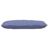 vidaXL Coussin de Dos Bleu denim 100 x 19 x 50 cm tissu