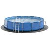 vidaXL B&acirc;che de piscine gris clair &Oslash;550 cm g&eacute;otextile polyester