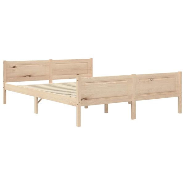 vidaXL Cadre de lit sans matelas bois massif de pin 140x200 cm