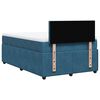 vidaXL Sommier &agrave; lattes de lit et matelas bleu 120x200 cm velours