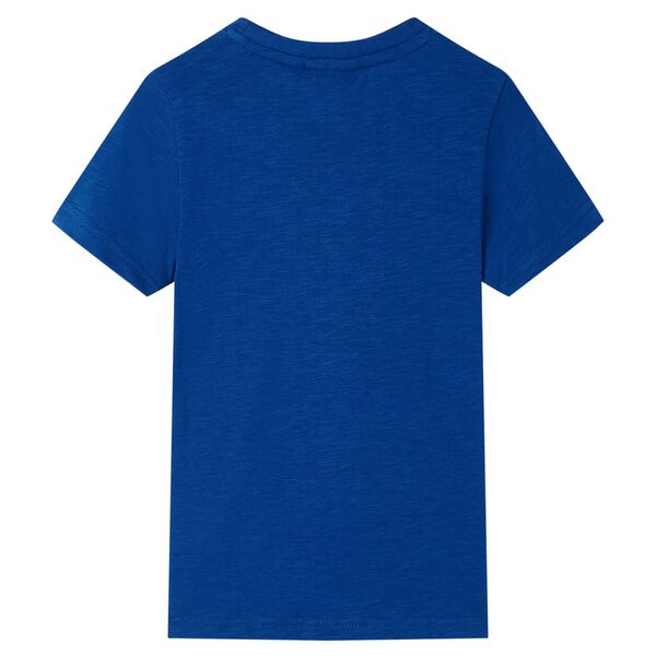T-shirt pour enfants bleu fonc&eacute; 140