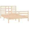 vidaXL Cadre de lit sans matelas bois massif 135x190 cm