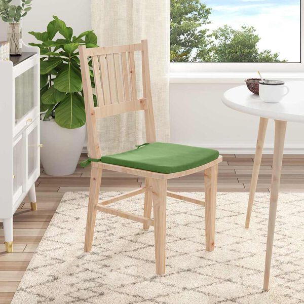 vidaXL Coussins de si&egrave;ge 4 pcs Vert clair 40 x 40 x 3 cm Velours